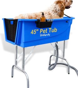 45" Pet Grooming Bathtub Dog Wash Station