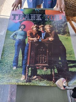 Tea Lautrec : Creedance Clearwater Revival Thank You Poster Original Autographs