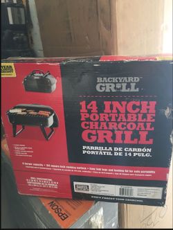 Portable Charcoal Grill 14 Inch