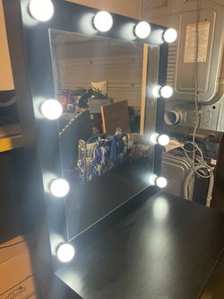 Vanity Mirror Desk With Lights.