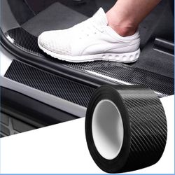 Car Door Edge Guards Door Sill Protector, 2.7In x 33Ft 5D Carbon Fiber Car Wrap Film, Vinyl Autom