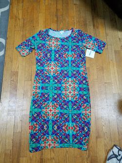 Lularoe Julia dress size large nwt