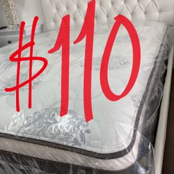 ‼️ LOCATED IN LOS ANGELES ‼️ $20 Delivery Fee ‼️ BRAND NEW PILLOW TOP MATTRESSES💯 COLCHONES NUEVOS PILLOW TOP 💯 Queen $120 ❌ $180 With Box Spring