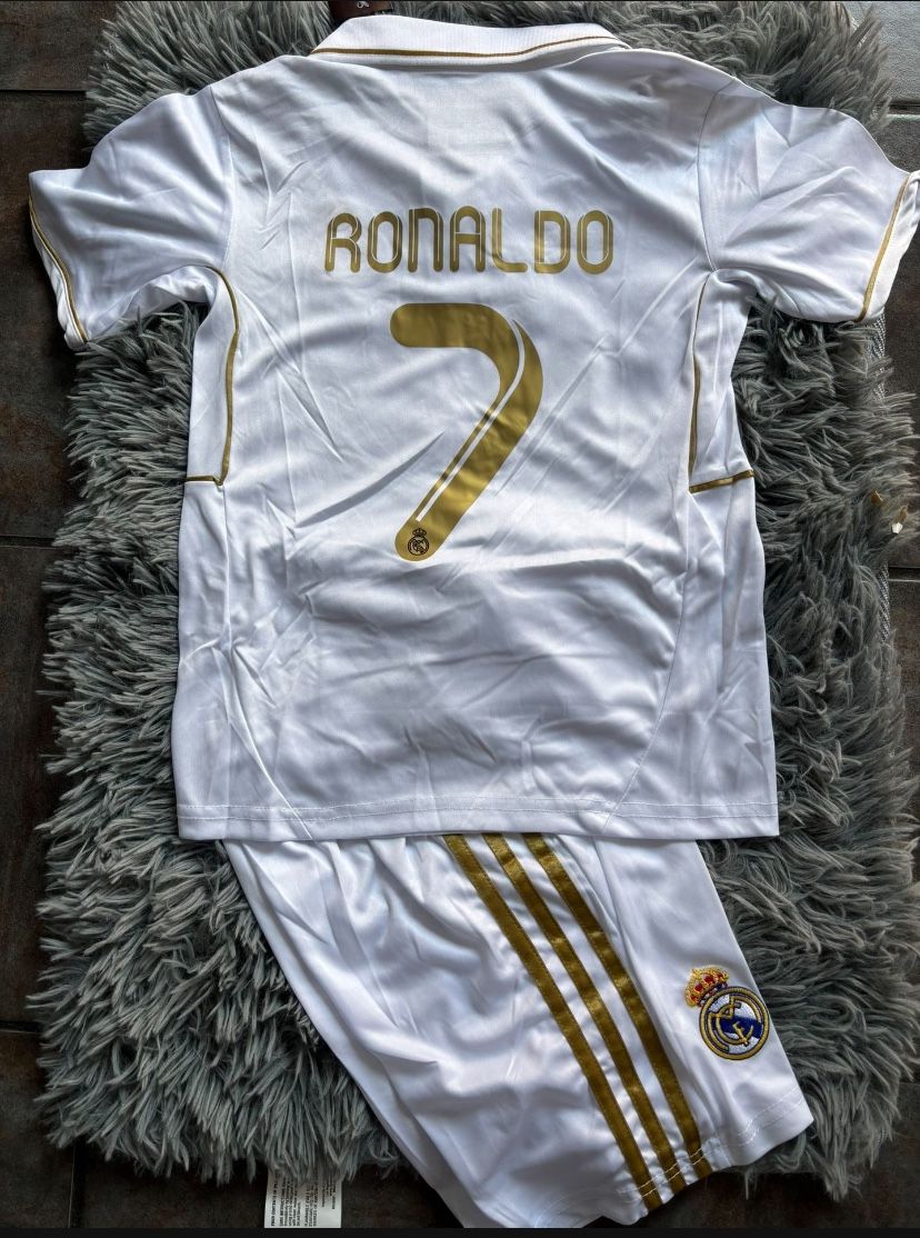 Real Madrid kids Soccer Jerseys jersey Ronaldo futbol Portugal 🇵🇹 Messi Argentina 🇦🇷 Neymar jr Brasil 🇧🇷 Kylan Mbappe france 🇫🇷 player version