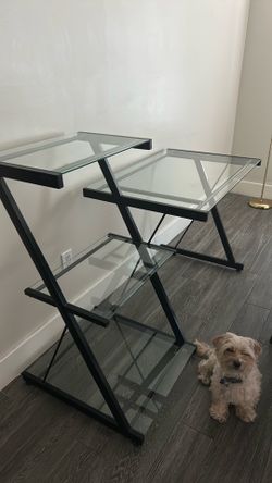 Glass desk