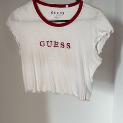Cute Crop T Shirt Guess 