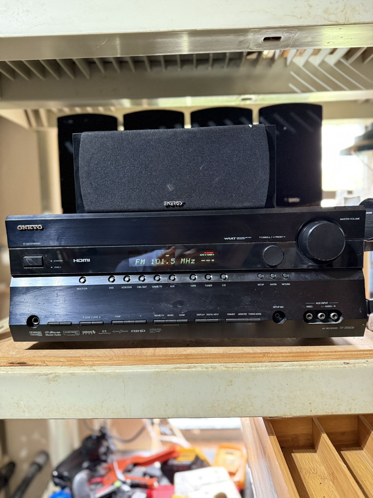 Onkyo TX-SR606 Home Theater With Speakers Inc.