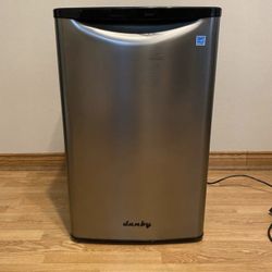 Danby 4.4 Cu. Ft. Mini Fridge – Stainless Steel – $100