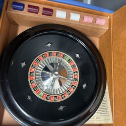 A Vintage Lowe roulette Wheel Game