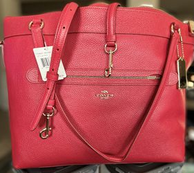 My Sister's Closet  Coach Coach Pink Pebbled Leather Handbag