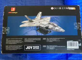JMBricklayer F-22 Raptor Fighter Jet Building Block Set, Military Airplane Toy Army Construction Sets, Toys Gifts for Kids 14+, Adults and Military Fa