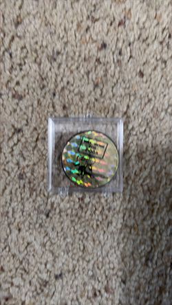 Vintage 90s Holographic Will Work For Pogs Slammer Retro Toy with Case