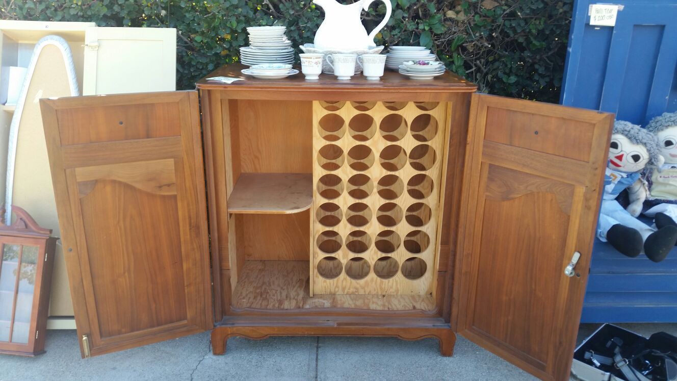 Vintage wine cabinet