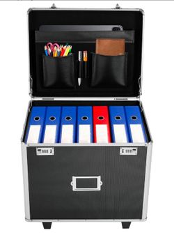 📦🗂️ Rolling File Storage Box with Lock – Brand New!