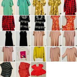 Dresses, Tops And Shorts (mostly L And XL)