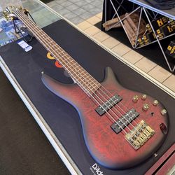 Ibanez SR305EDX Wine Red Frozen Matte 5-String Electric Bass NEW!