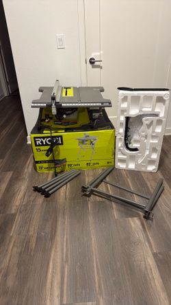 RYOBI 15 Amp 10 in. Compact Portable Corded Jobsite Table Saw with Folding Stand