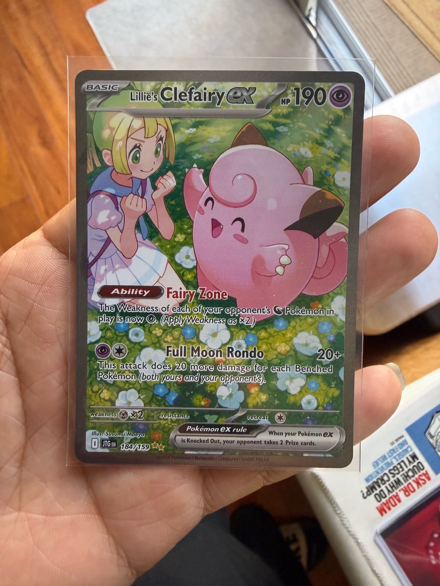 Lillies clefairy pokemon single card