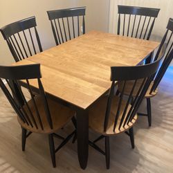 Birch Wood Dining Set
