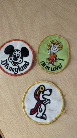 Retro Disneyland And Snoopy Patches