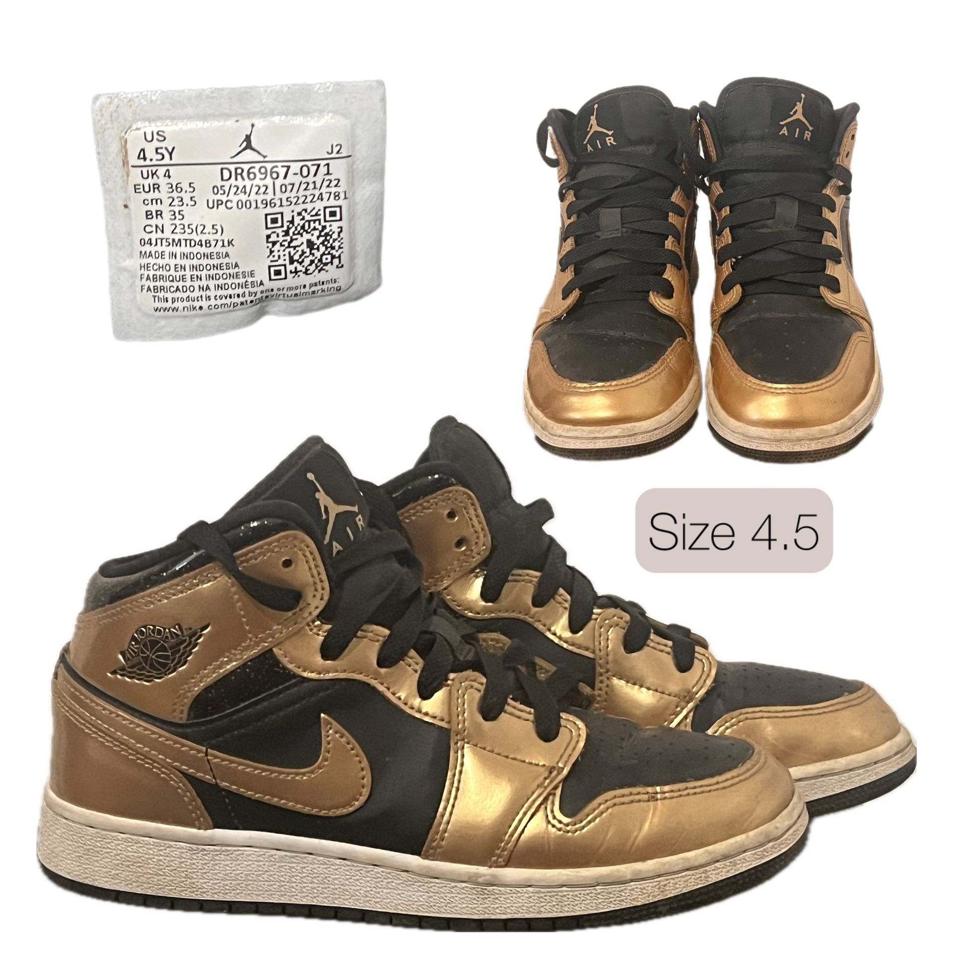 Gold & Black Jordan Retro 1