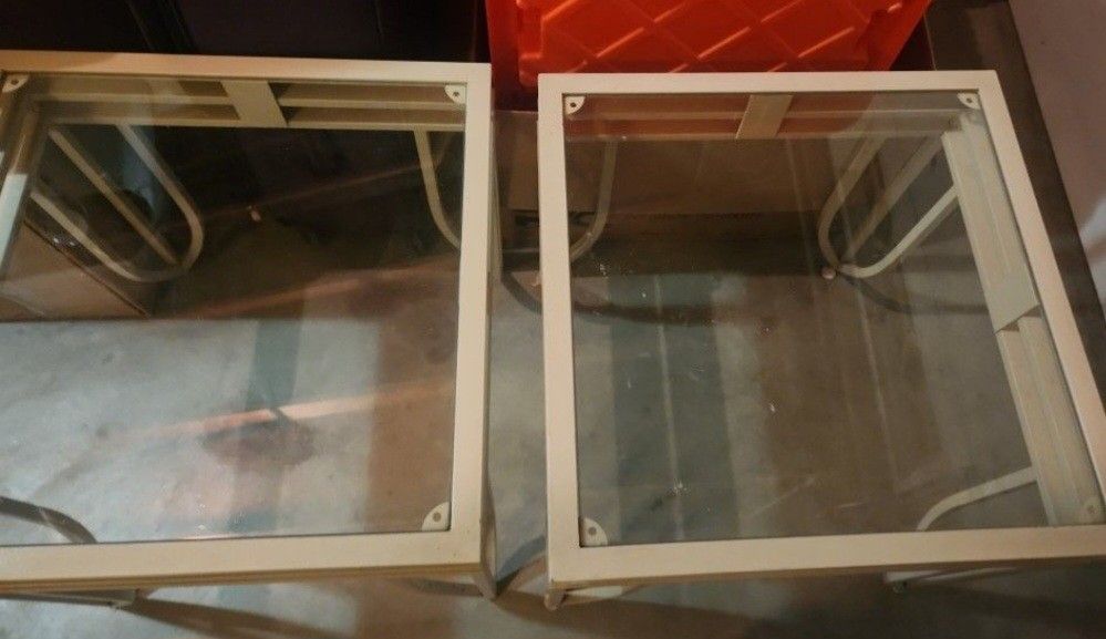 Glass End Tables 