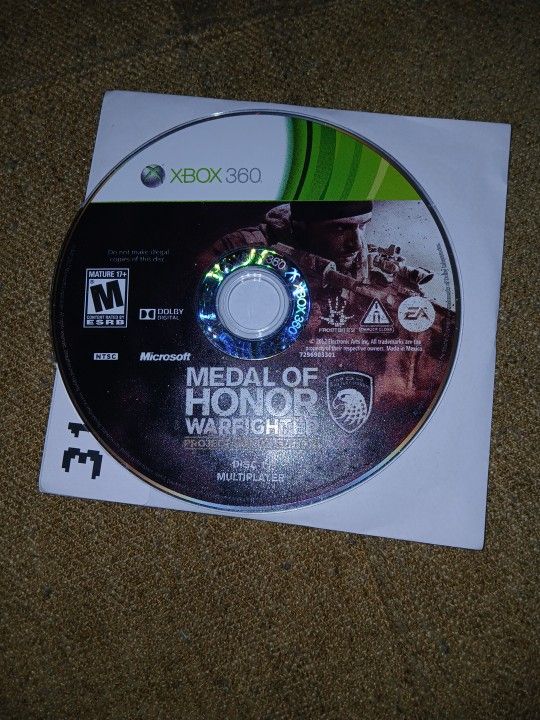 Medal Of Honor Warfighter Project Honor Disc 1 For Xbox 360