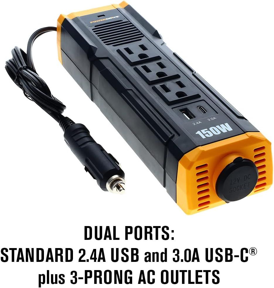 Power Drive 150W Power Strip Inverter
