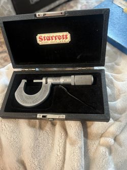 L.S. Starrett Co. Outside Micrometer No. 230 FL W/ Case MADE IN USA