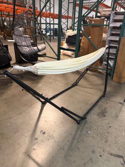 Moving sale!! Outdoor Patio hammock Swing Chair Camping Portable (As is, last one!)
