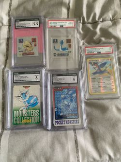 Niche pokemon slabs graded Amada sticker carddass vintage