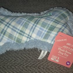 Plush Bone Dog Toy That Squeaks Brand New Only$1 