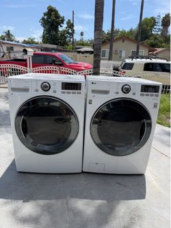 Xl washer and gas dryer