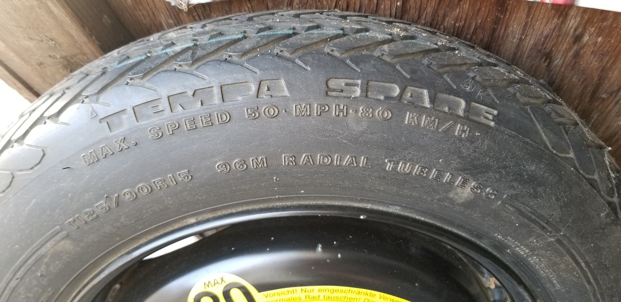 Firestone t125/90r15 5 lug bolt pattern