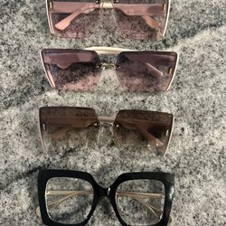Oversize glasses all brand new nine dollars each