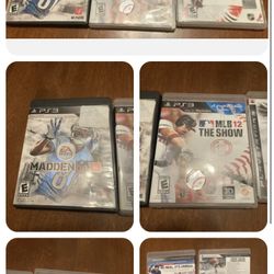(3) PS3 NHL 10 MLB 12 The Show & Madden 13 Bought From Game Stop