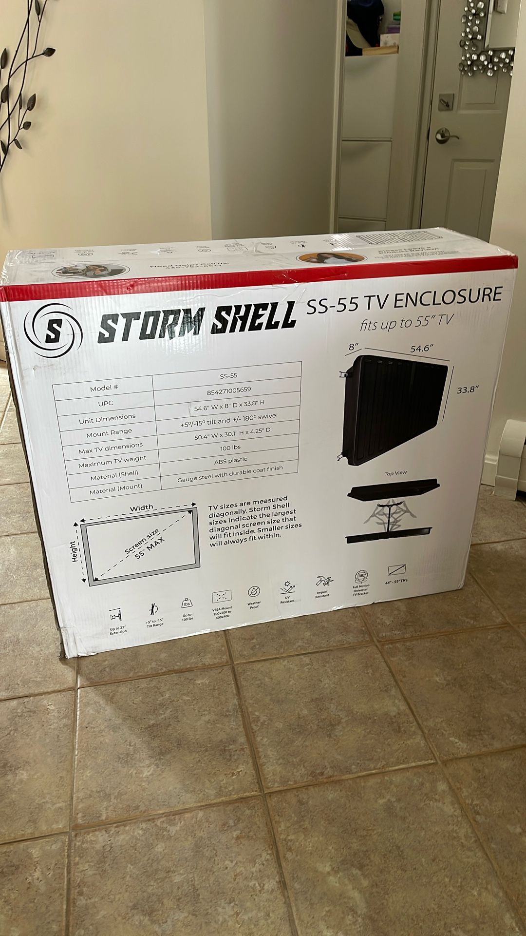 Storm Shell 55” TV Enclosure