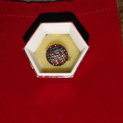 Multi Colored Marcasite Size 6 Ring
