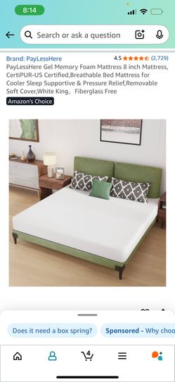 8 Inch Memory Foam Mattress