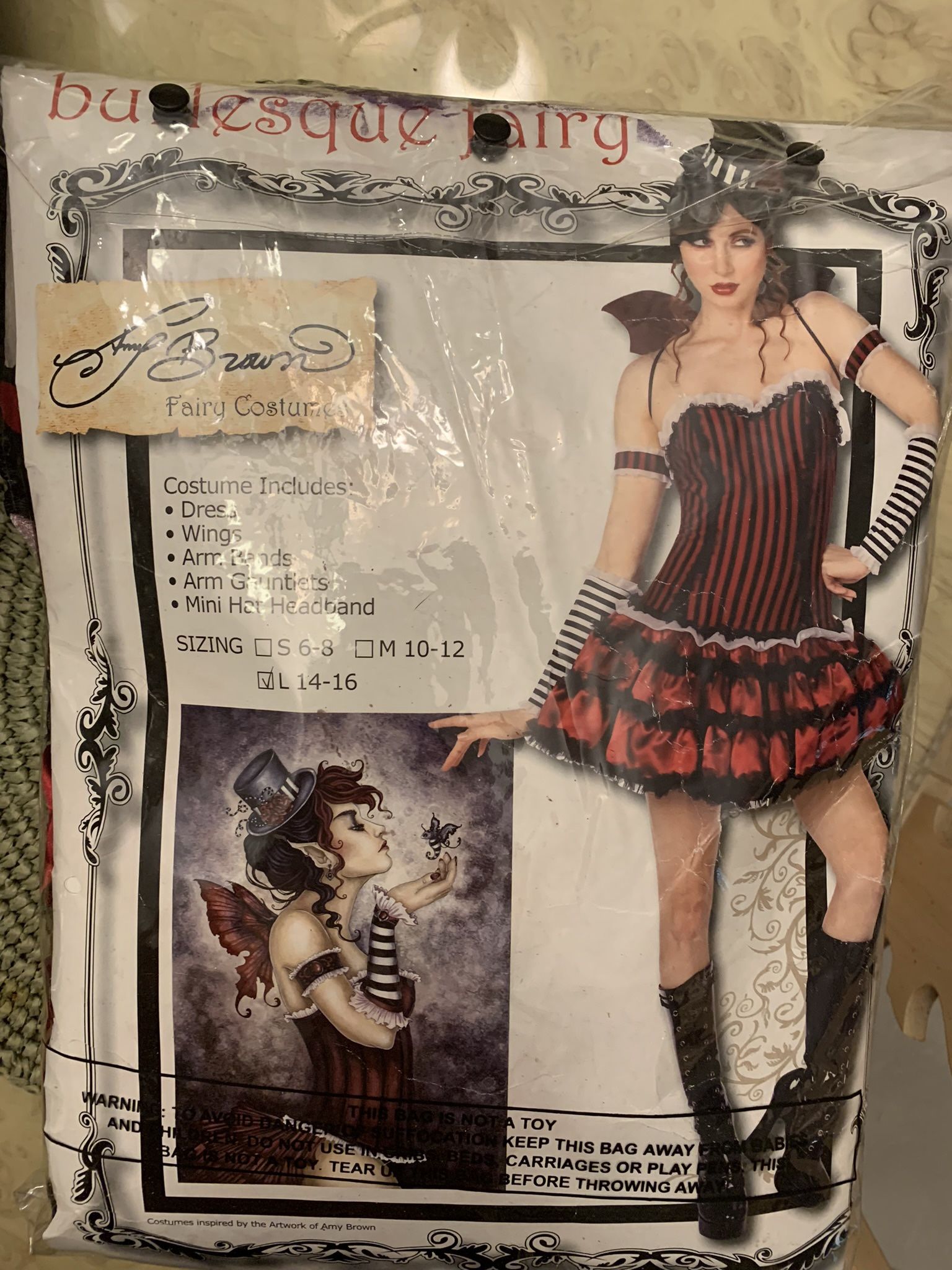 Burlesque Fairy Size Lg 14-16