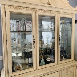 China Cabinet and Dining Set