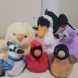 Stuffed Bird Toy And Puppet Collection Variety 