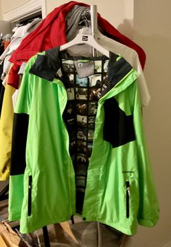 XL Jacket - Volcom Stone Block, Electric Green