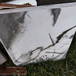 6 pieces of marble