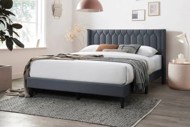 Queen size platform beds with orthopedic mattress included