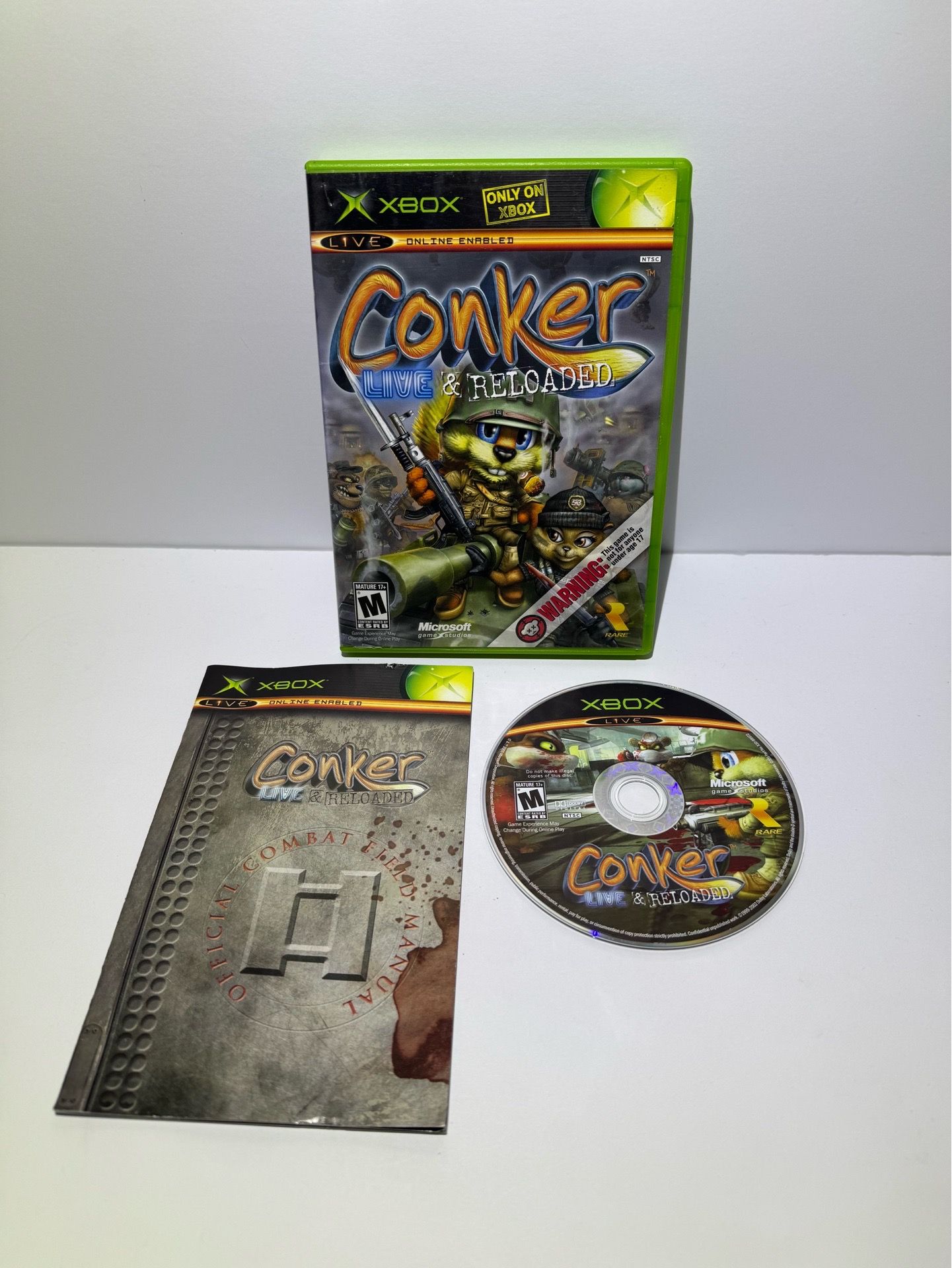 Conker: Live & Reloaded Microsoft Xbox 2005 Complete In Box / CIB Tested - Works