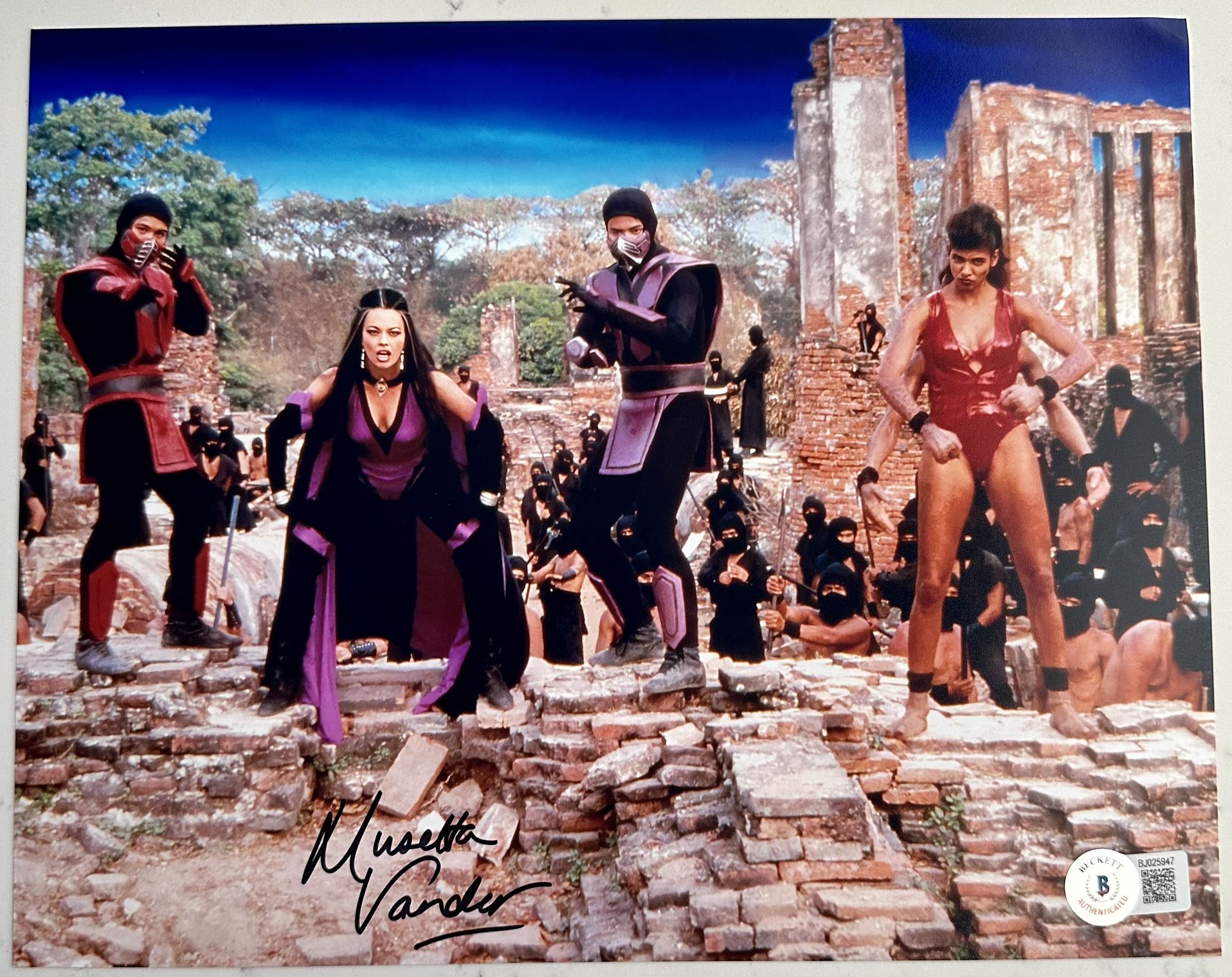 Musetta Vander Signed Photo 8”x10” | Mortal Kombat: Annihilation (1997) -Beckett