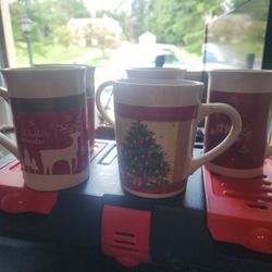 5 Christmas Mugs For $10
