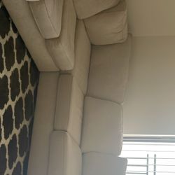 Light Beige Sleeper Sectional 