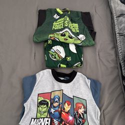 A bundle of size 7-8 boys clothes